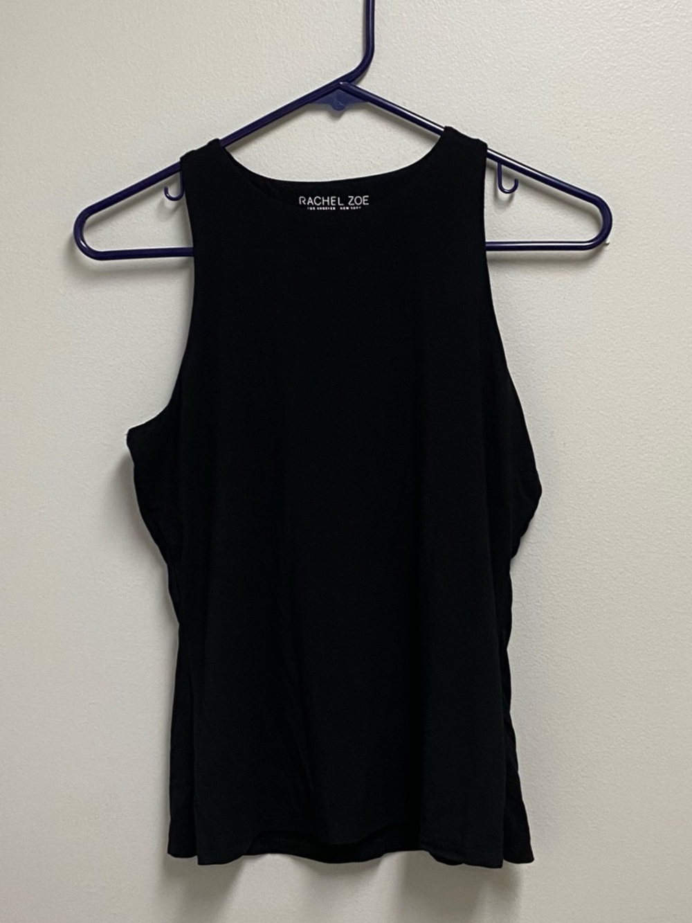 Rachel Zoe Black High-Neck Tank Top size S/P